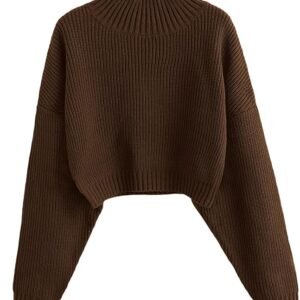 Women’s Cropped Turtleneck Sweater