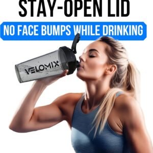 2 Pack- 28 oz Protein Shaker Bottles